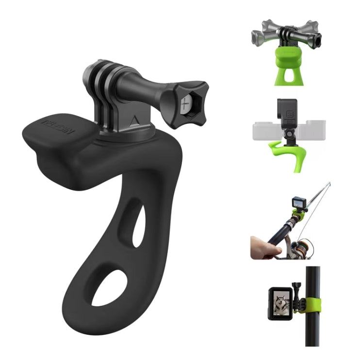 TELESIN Action Camera Mount Silicone Adjustable Bracket