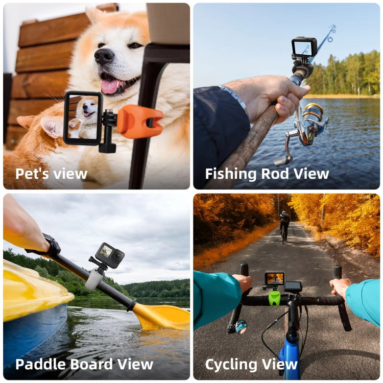 TELESIN Action Camera Mount Silicone Adjustable Bracket