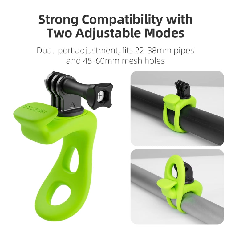 TELESIN Action Camera Mount Silicone Adjustable Bracket