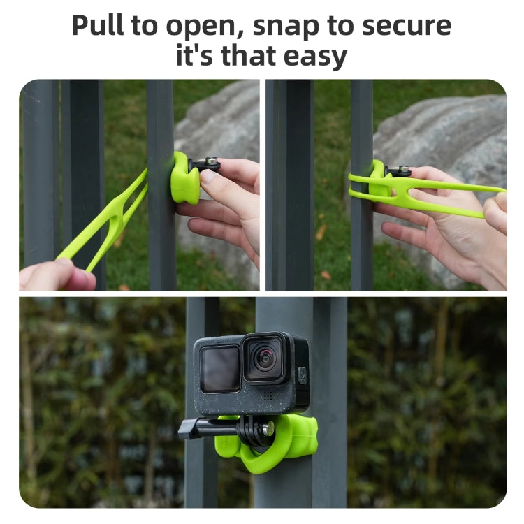 TELESIN Action Camera Mount Silicone Adjustable Bracket