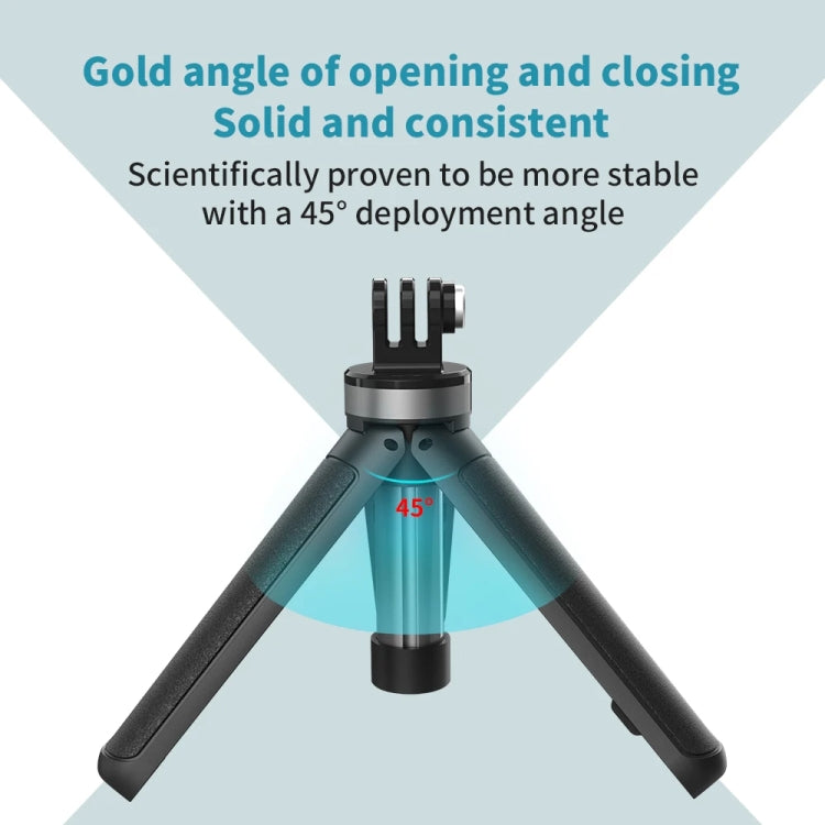 TELESIN  Universal Mini Desktop Selfie Tripod for Sports Camera 13.4-25.5cm Height Adjustable, GP-MNP-092-X
