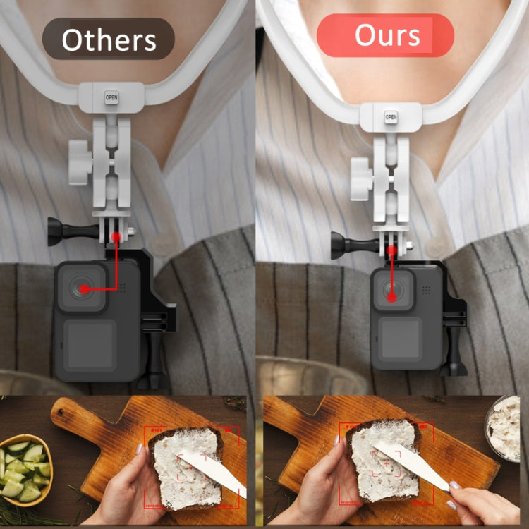 Universal  Vertical Shooting Centering Arm Bracket For Action Camera, Only Bracket AL19A, With 2pcs Long Screw AL19A