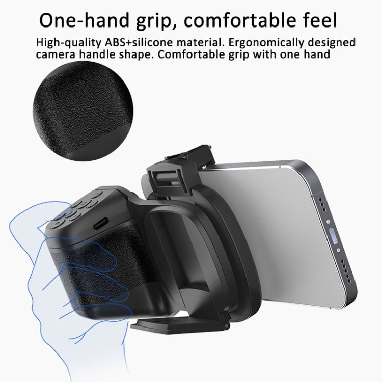 Phone Camera Grip With Cold Shoe Mount and Bluetooth Remote Control, Without Fill Light, With Fill Light