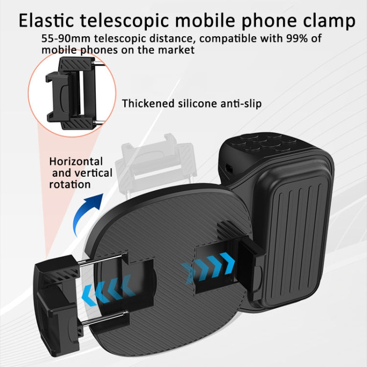 Phone Camera Grip With Cold Shoe Mount and Bluetooth Remote Control, Without Fill Light, With Fill Light