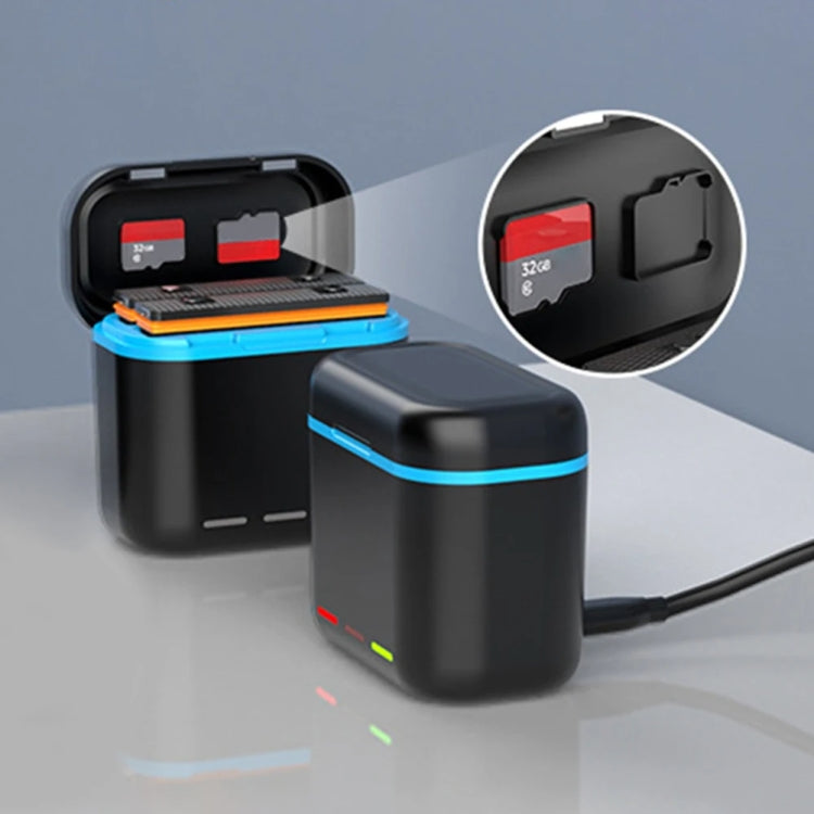 For Insta360 X3 Battery Charger Dual Battery Storage Charging Case