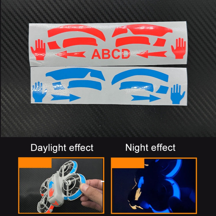 For DJI Neo CQT Dazzle Color Glow Stickers Waterproof Anti-fouling Luminous Drone Color Change Stickers, Body Stickers