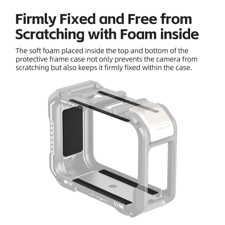 AMagisn Upgrade Ver Metal Rabbit Cage For GoPro HERO13 Black / HERO12 Black / HERO11 Black / HERO10 Black / HERO9 Black, AP10