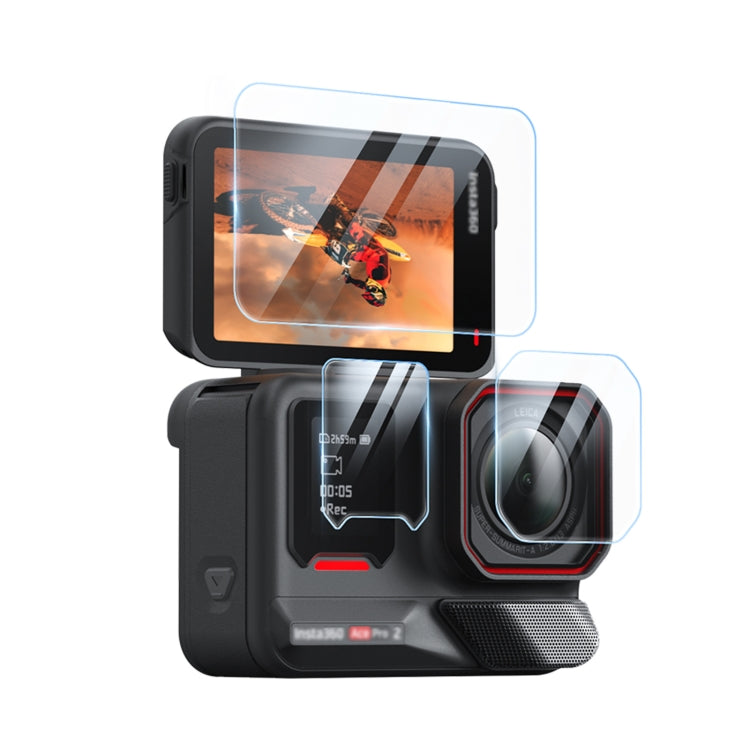 For Insta360 Ace Pro 2 aMagisn Tempered Glass Screen Protector, 1 Set, 2 Sets