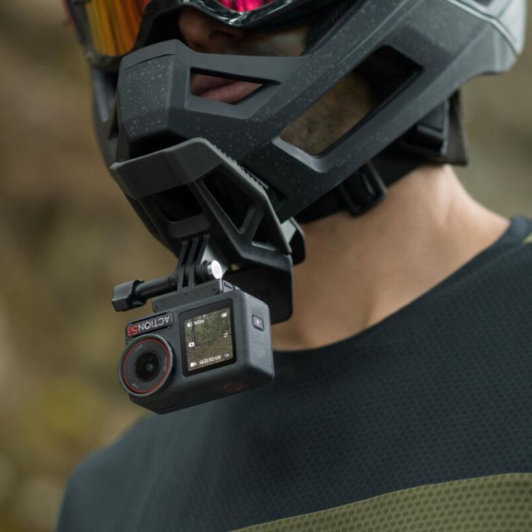 Original DJI Osmo Helmet Chin Mount Clip For Action 5 Pro / Action 4 / Action 3 /  Action 2, Helmet Chin Mount Clip