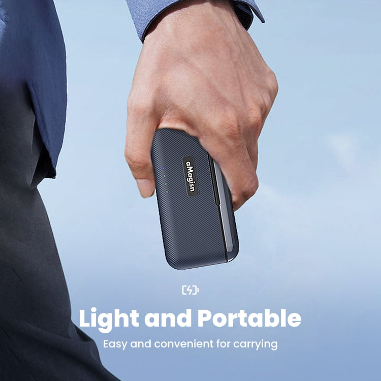 For DJI Action 5 Pro aMagisn Battery Charger Fast Charging Box Storage Compartment