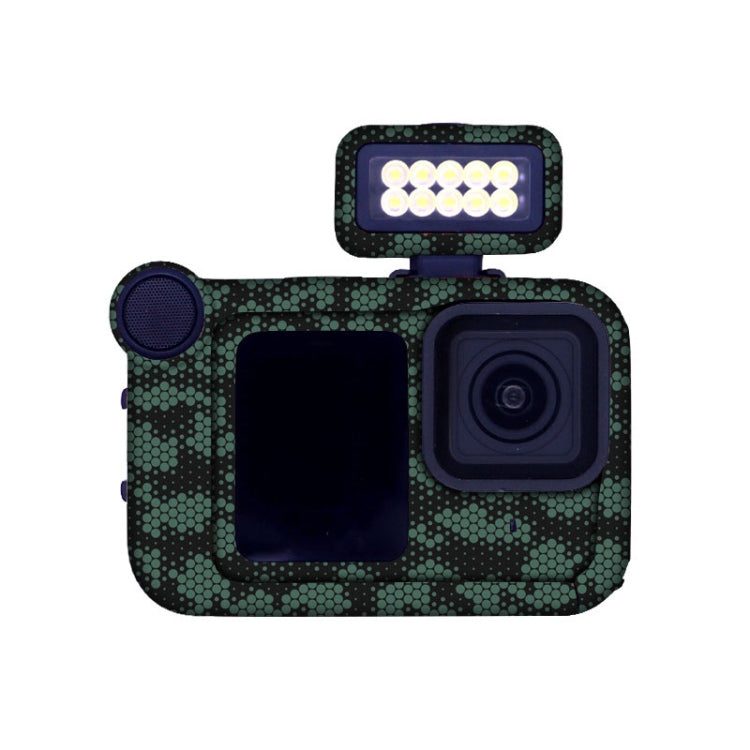 For GOPro HERO13 Black Camera Stickers Body Protective Film, 01 Watercolor, 08 Circuit White, 09 Circuit Black, 10 Circuit Dark Gold, 11 Circuit Red, 12 Circuit Blue, 13 Snake Scale Black, 14 Snake Scale White, 15 Snake Scale Gold, 16 Snake Scale Green...