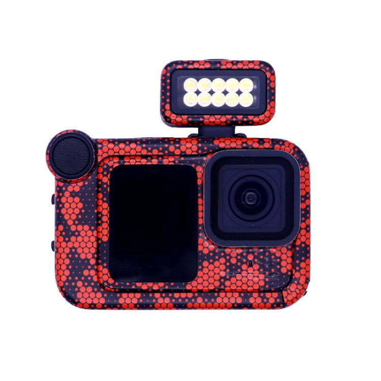 For GOPro HERO13 Black Camera Stickers Body Protective Film, 01 Watercolor, 08 Circuit White, 09 Circuit Black, 10 Circuit Dark Gold, 11 Circuit Red, 12 Circuit Blue, 13 Snake Scale Black, 14 Snake Scale White, 15 Snake Scale Gold, 16 Snake Scale Green...