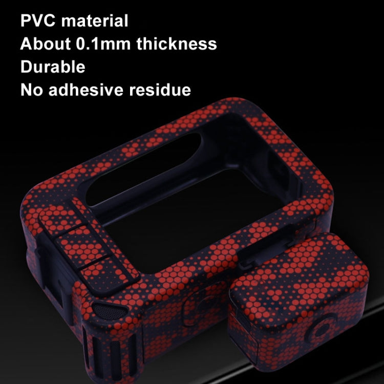 For GOPro HERO13 Black Camera Stickers Body Protective Film, 01 Watercolor, 08 Circuit White, 09 Circuit Black, 10 Circuit Dark Gold, 11 Circuit Red, 12 Circuit Blue, 13 Snake Scale Black, 14 Snake Scale White, 15 Snake Scale Gold, 16 Snake Scale Green...