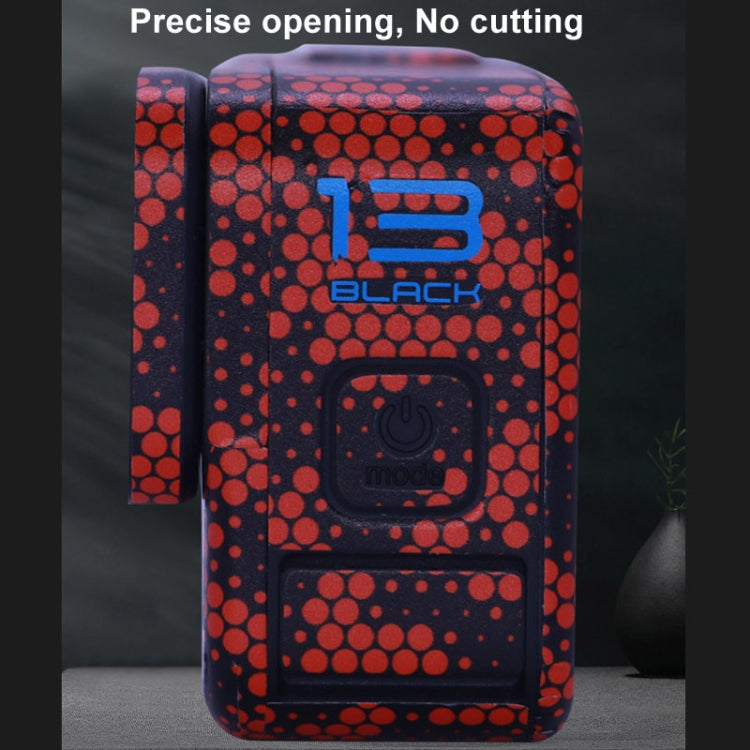 For GOPro HERO13 Black Camera Stickers Body Protective Film, 01 Watercolor, 08 Circuit White, 09 Circuit Black, 10 Circuit Dark Gold, 11 Circuit Red, 12 Circuit Blue, 13 Snake Scale Black, 14 Snake Scale White, 15 Snake Scale Gold, 16 Snake Scale Green...