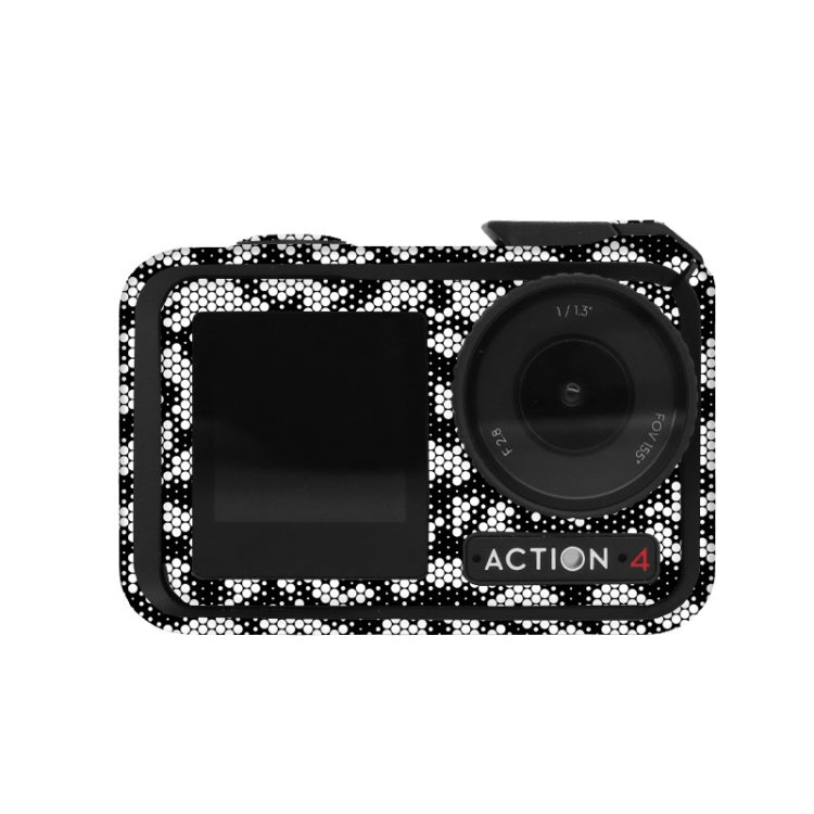 For DJI Action 4 Motion Camera Stickers All Inclusive Photo Frame Color Changing Stickers Accessories, AC4-01, AC4-08 Circuit White, AC4-09 Circuit Black, AC4-10 Circuit Dark Gold, AC4-11 Circuit Red, AC4-12 Circuit Blue, AC4-13 Snake Scale Black������...