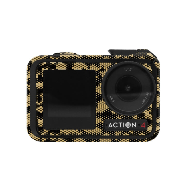 For DJI Action 4 Motion Camera Stickers All Inclusive Photo Frame Color Changing Stickers Accessories, AC4-01, AC4-08 Circuit White, AC4-09 Circuit Black, AC4-10 Circuit Dark Gold, AC4-11 Circuit Red, AC4-12 Circuit Blue, AC4-13 Snake Scale Black������...