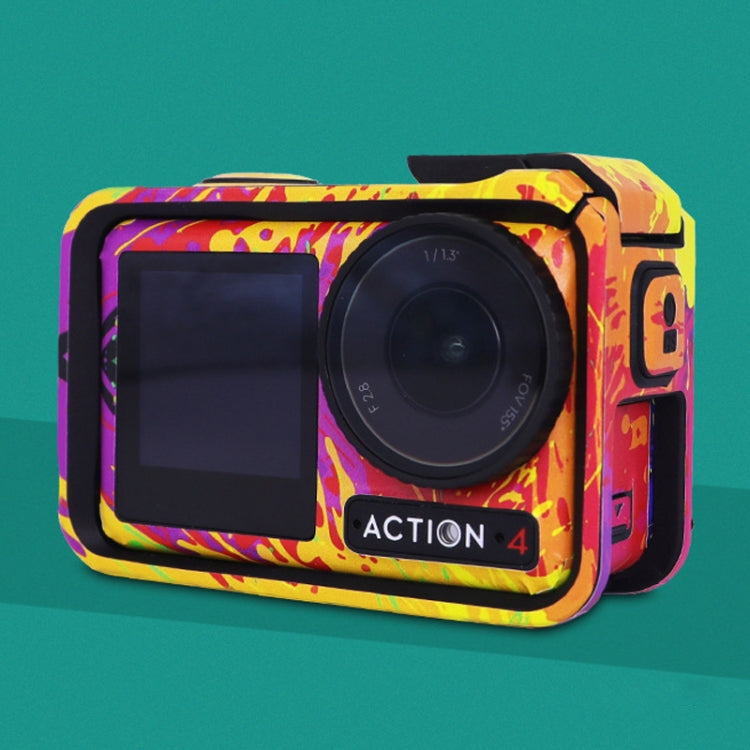 For DJI Action 4 Motion Camera Stickers All Inclusive Photo Frame Color Changing Stickers Accessories, AC4-01, AC4-08 Circuit White, AC4-09 Circuit Black, AC4-10 Circuit Dark Gold, AC4-11 Circuit Red, AC4-12 Circuit Blue, AC4-13 Snake Scale Black      ...