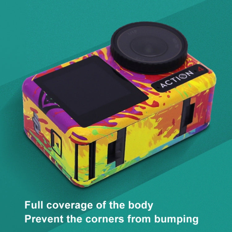 For DJI Action 4 Motion Camera Stickers All Inclusive Photo Frame Color Changing Stickers Accessories, AC4-01, AC4-08 Circuit White, AC4-09 Circuit Black, AC4-10 Circuit Dark Gold, AC4-11 Circuit Red, AC4-12 Circuit Blue, AC4-13 Snake Scale Black      ...