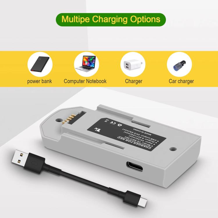 For DJI Neo Drone YX Battery Charger USB-C/Type-C Port Battery Manager, 1-Channel