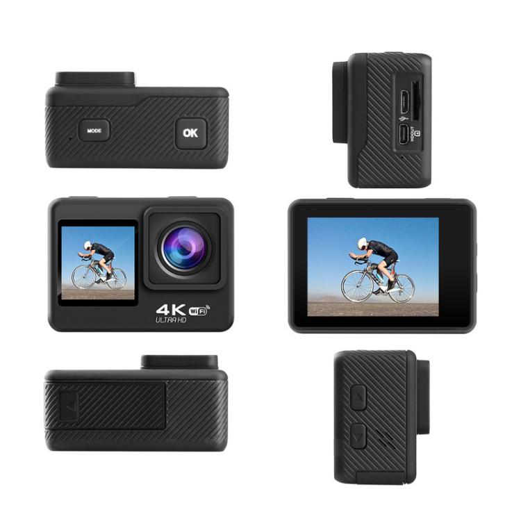 WIFI Wide-angle EIS Anti-shake Touch Color Dual-screen Remote Control Video Sports Camera, Q60TR