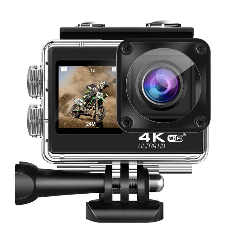 WIFI Wide-angle EIS Anti-shake Touch Color Dual-screen Remote Control Video Sports Camera, Q60TR