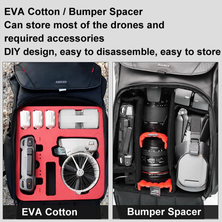 For DJI Flip CYNOVA C-MA-DB-003 Drone Shock And Stress Reduction Duffel Bag, C-MA-DB-003
