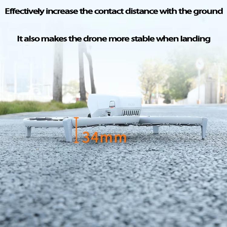 For DJI Flip Drone Landing Gear Height Enhancement Rear Stand Gimbal Protector Bracket Accessories, 1pair Landing Gear