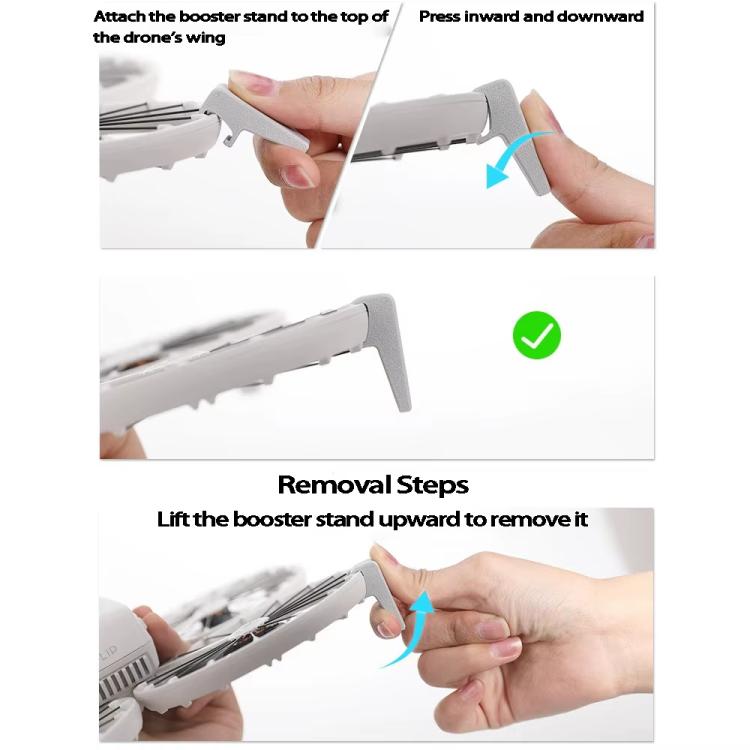 For DJI Flip Drone Landing Gear Height Enhancement Rear Stand Gimbal Protector Bracket Accessories, 1pair Landing Gear