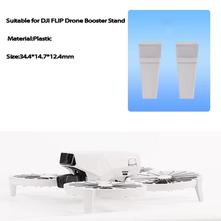 For DJI Flip Drone Landing Gear Height Enhancement Rear Stand Gimbal Protector Bracket Accessories, 1pair Landing Gear
