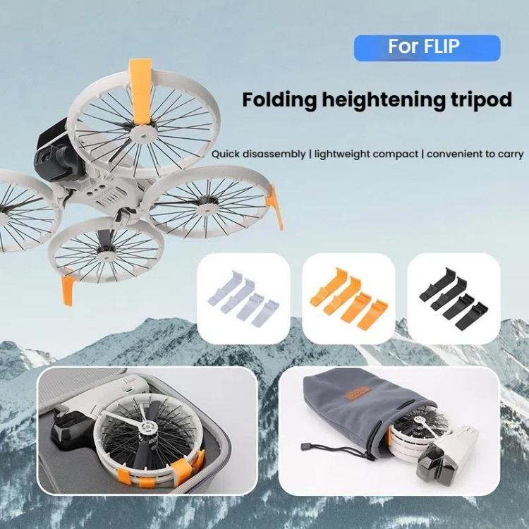 For DJI Flip CQT 4 In 1 Drone Folding Booster Stand Scratch and Wear Resistant Landing Protective Bracket