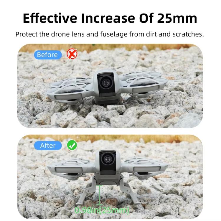 For DJI Neo BRDRC NEO021 Boosting Kickstand Drone Landing Gear Folding Sled Kickstand, NEO021