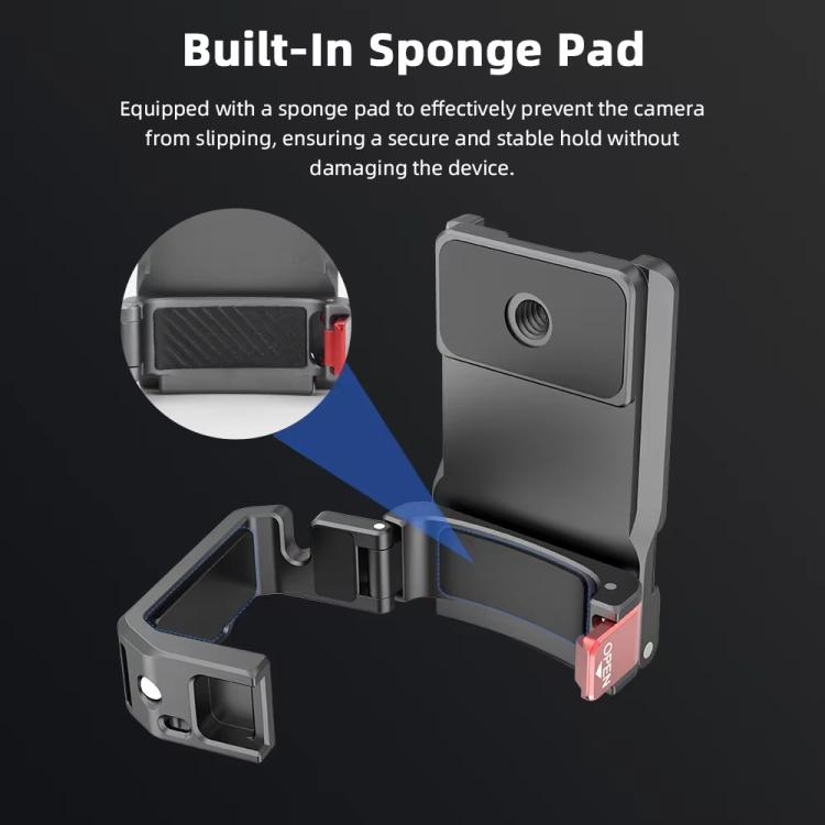 For DJI OSMO Pocket 3 BRDRC PO3005 Multi-functional Magnetic Base Expansion Back Clip Holder Adapter Bezel Accessory, Magnetic Base