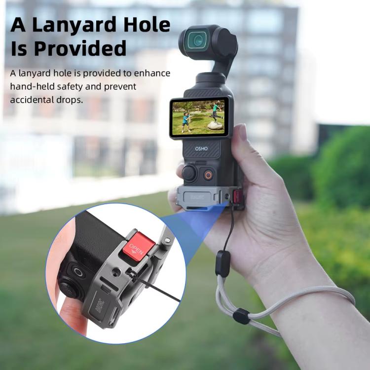 For DJI OSMO Pocket 3 BRDRC PO3005 Multi-functional Magnetic Base Expansion Back Clip Holder Adapter Bezel Accessory, Magnetic Base
