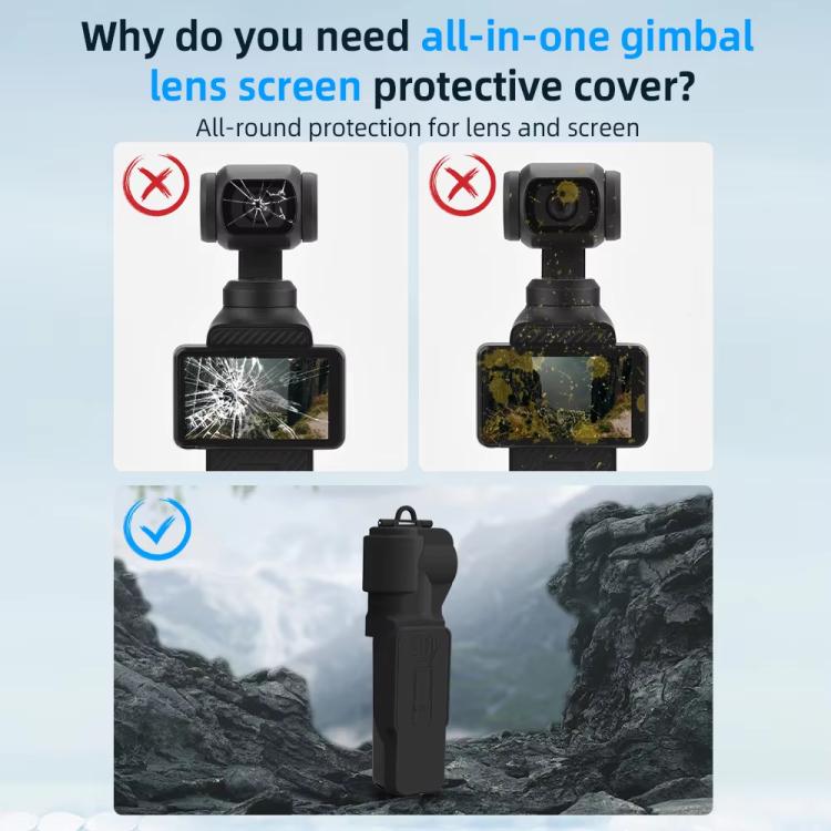 For DJI OSMO Pocket 3 BRDRC Lens Cap Camera Case Screen Protector Accessories