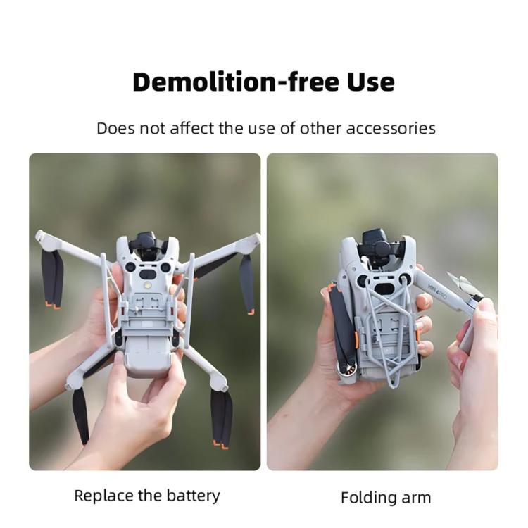 For DJI Mini 4 Pro BRDRC Booster Landing Gear Folding Strap Kickstand