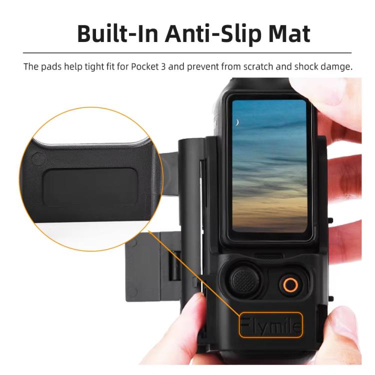 For DJI Osmo Pocket 3 Flymile Magnetic Bracket Fixed Base Back Clip Adapter Bezel Accessories, 4pcs /Set, 6pcs /Set