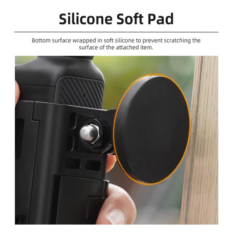 For DJI Osmo Pocket 3 Flymile Magnetic Bracket Fixed Base Back Clip Adapter Bezel Accessories, 4pcs /Set, 6pcs /Set