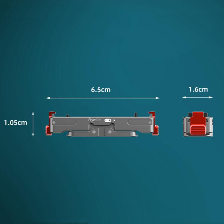 For Insta360 GO 3 / 3S Flymile Magnetic Metal Quick Release Base Sports Camera Adapter Bracket, For Insta360 GO 3 / 3S