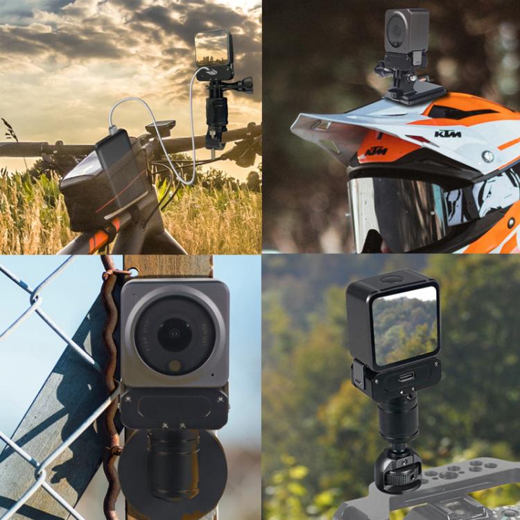 For DJI Osmo Action 2 Camera Magnetic Charging Base with 1/4 Inch & Arri Hole, Only Base, Set A, Set B, Set C, Set D