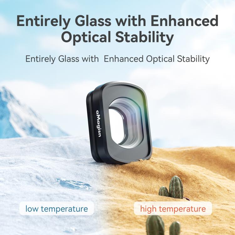 For DJI Pocket 3 aMagisn Magnetic Filter Accessories, 10X Macro Lens, 0.72X Wide Lens
