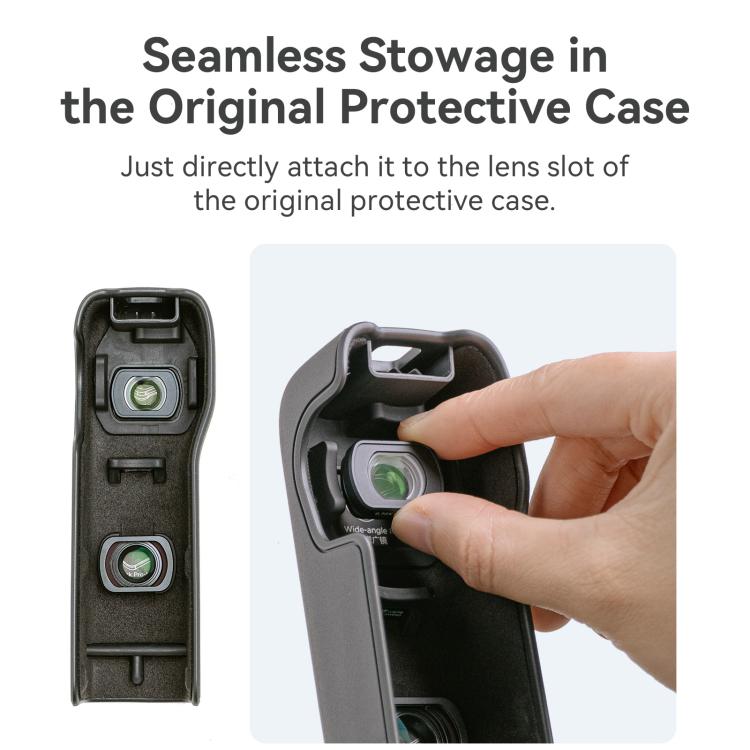 For DJI Pocket 3 aMagisn Magnetic Filter Accessories, 10X Macro Lens, 0.72X Wide Lens