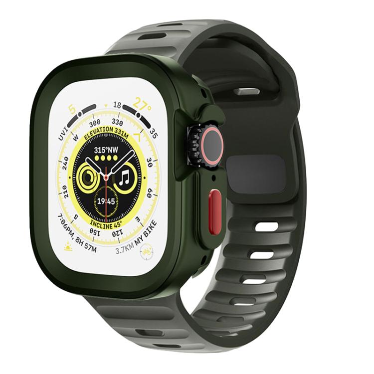 Sport Loop Silicone Watch Strap + TPU Protective Case Set, For Apple Watch S10 42mm, For Apple Watch S10 46mm, For Apple Watch Ultra 49mm, For Apple Watch 44/45mm, For Apple Watch 40/41mm