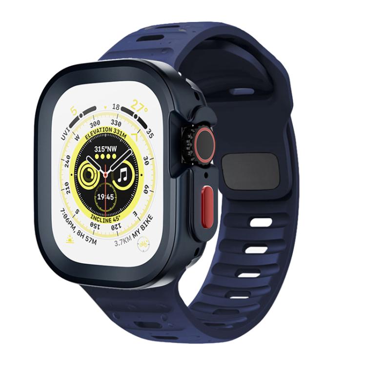 Sport Loop Silicone Watch Strap + TPU Protective Case Set, For Apple Watch S10 42mm, For Apple Watch S10 46mm, For Apple Watch Ultra 49mm, For Apple Watch 44/45mm, For Apple Watch 40/41mm