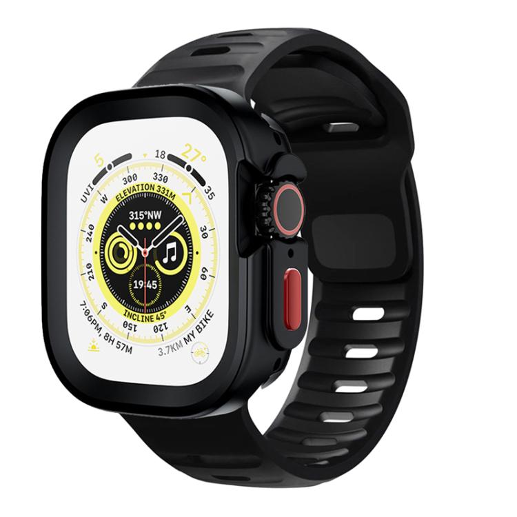 Sport Loop Silicone Watch Strap + TPU Protective Case Set, For Apple Watch S10 42mm, For Apple Watch S10 46mm, For Apple Watch Ultra 49mm, For Apple Watch 44/45mm, For Apple Watch 40/41mm