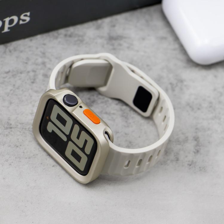 Sport Loop Silicone Watch Strap + TPU Protective Case Set, For Apple Watch S10 42mm, For Apple Watch S10 46mm, For Apple Watch Ultra 49mm, For Apple Watch 44/45mm, For Apple Watch 40/41mm
