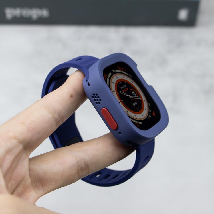 Sport Loop Silicone Watch Strap + TPU Protective Case Set, For Apple Watch S10 42mm, For Apple Watch S10 46mm, For Apple Watch Ultra 49mm, For Apple Watch 44/45mm, For Apple Watch 40/41mm