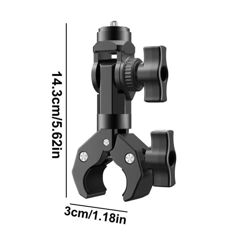 Camera Clip Motorcycle Bicycle Handlebar Crab Clamp For Sports Camera, Without Adapter, With Adapter