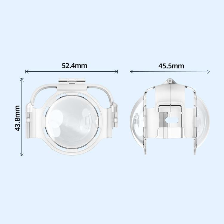 For Insta360 X4 HEPAIL AC37 Lens Anti-fog Snap-on Protective Mirror Front and Rear Lens Protectors, AC37