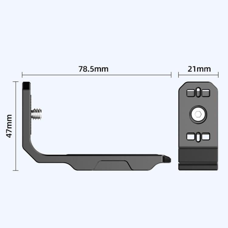 For Insta360 X4 / X3 HEPAIL AC56 Vertical Horizontal Magnetic Metal Bracket, AC56