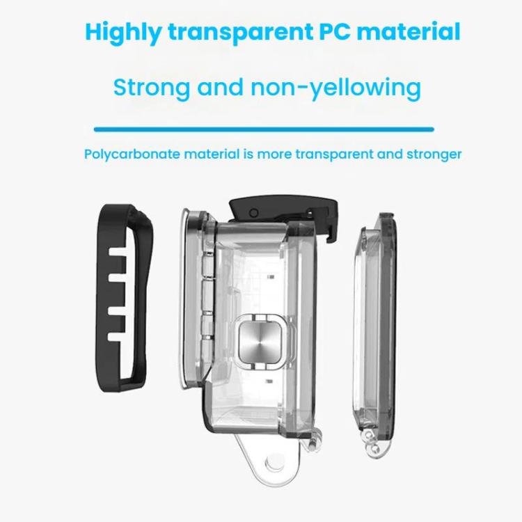 TELESIN For GoPro HERO8 Black 50m Waterproof Protective Case Diving Case Sports Camera Accessories